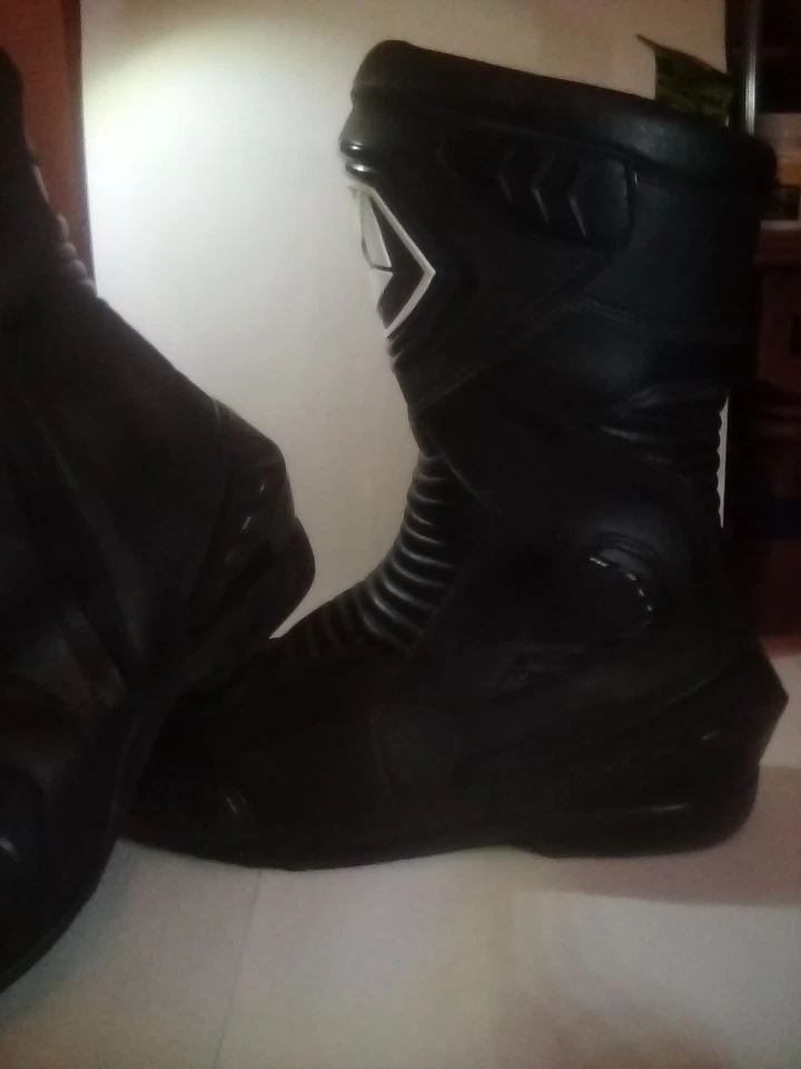 Botas de carreras de motocicletas Cortech Apex RR talla 13 negras Foto 2 de 4