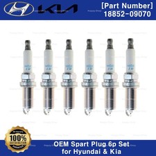 Genuine OEM 1885209070 Spark Plug 6p for Hyundai Genesis G70 G80 Kia K900