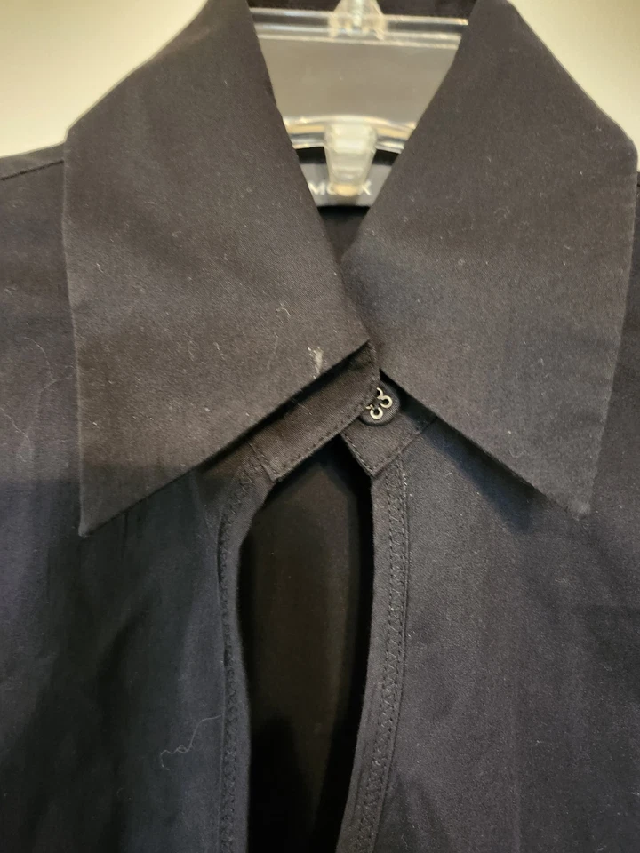 Blusa para mujer Mexx negra acanalada lateral talla 12 Foto 4 de 4