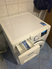 Samsung SchaumAktiv Frontlader Waschmaschine freistehend Weiß mit Türfenster