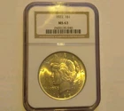 1922 Peace Dollar MS-63 NGC