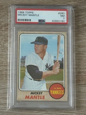 1968 Topps Mickey Mantle #280 PSA 7 - Bild 1 von 2