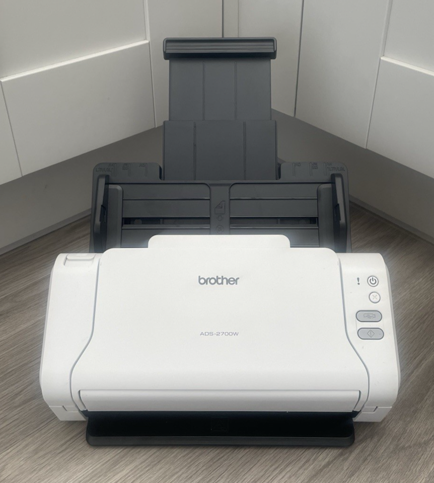 Brother ADS-2700W A4 USB / LAN / Wifi Document Scanner + both trays ...
