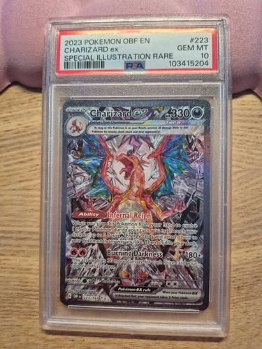 Pokemon 2023 Charizard EX #223 SIR Obsidian Flames GEM MINT PSA 10