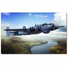 RAF Shackleton Maritime Patrol Aircraft in Flight Photo Printed on  Metal Sign