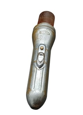 Vintage Rayovac Railroad Torch Bullet Signal Flashlight