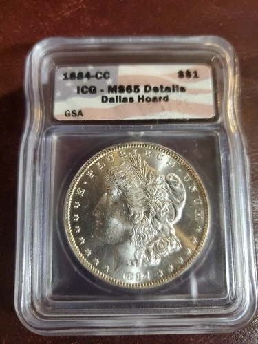 1884CC Morgan Silver Dollar $1 PCGS MS 65
