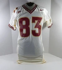 2000-10 Florida State FSU Seminoles #83 Game Used White Jersey NP Rem 44 DP33623