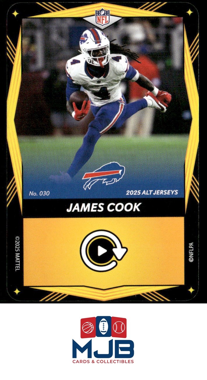 2025 UNO Elite Alt Jerseys Edition - Yellow James Cook #030