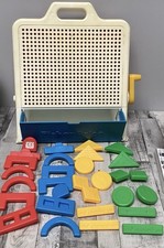 1990 Vintage Fisher Price Creative Peg Board With Shapes RARE