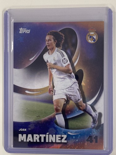 TOPPS LOS BLANCOS 2025 JOAN MARTINEZ REAL MADRID BASE