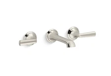 Kallista P25011-LV-SN 6-5/16" Script Wall Mount Sink Faucet POLISHED NICKEL New!