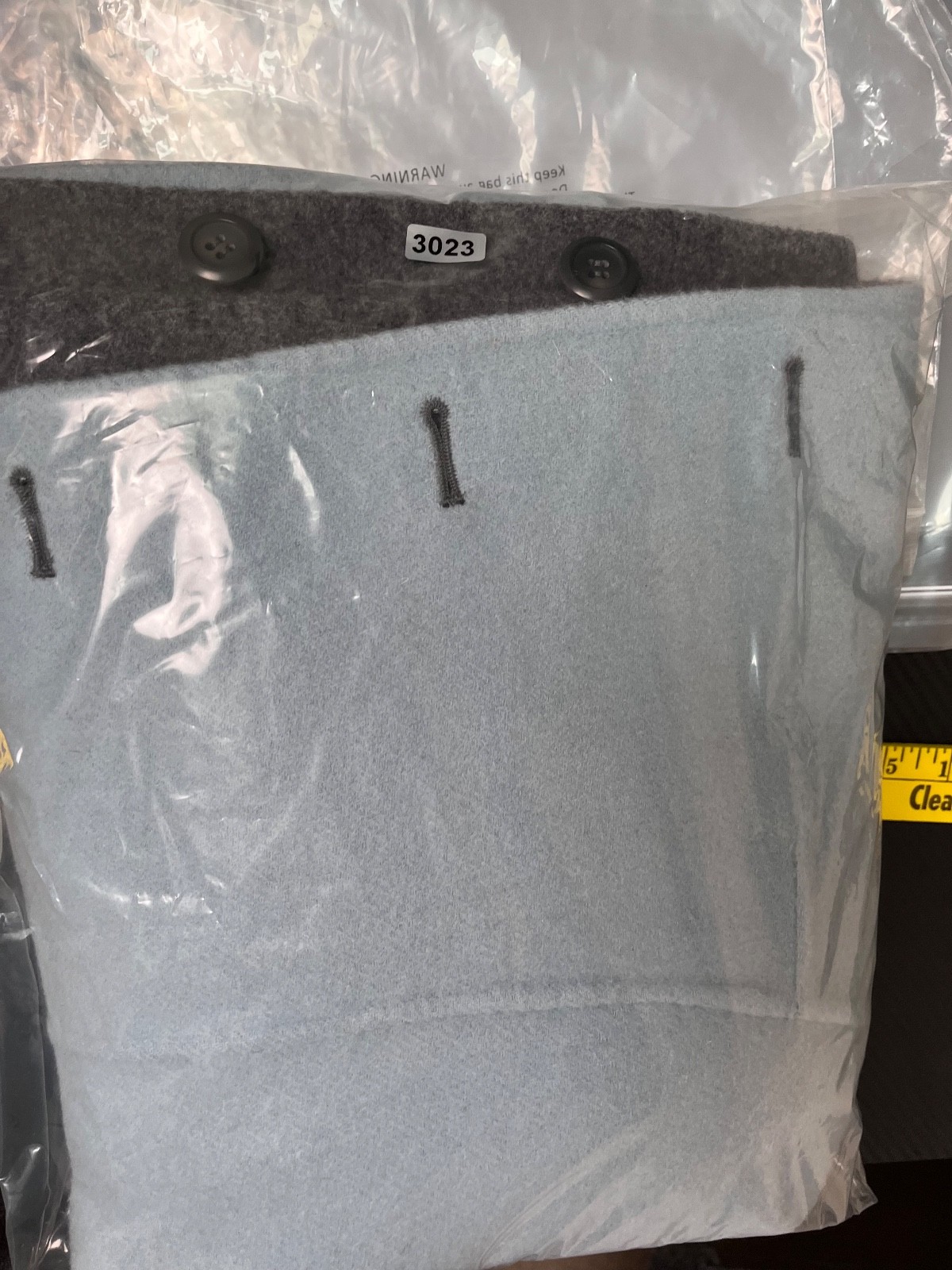 Pendleton Gray And Light Blue Reversible Merino W… - image 10