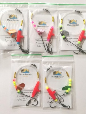 5x hochwertige Running Ledger Rigs super für Bass! vielseitiges rigg