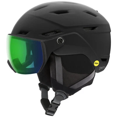 Smith Survey Helm Unisex Skihelm Snowboardhelm Black/CP Everyday Green Mirror