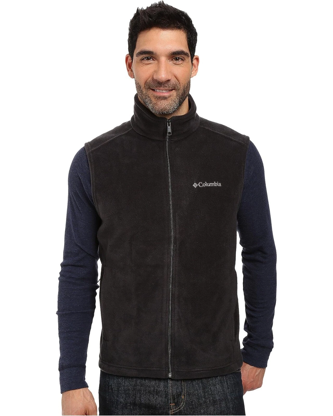 Columbia L90413 Mens Black Steens Mountain Vest Size XL