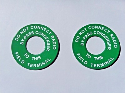 #ad #ad Warning Tag Label For 6 Volt Delco Generators Chevy Olds Sold In Lots Of Two. $13.90