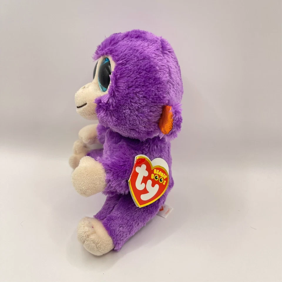 TY Beanie Boo Grapes the Monkey Regular Size Collectible Tag Attached - image 3 of 4