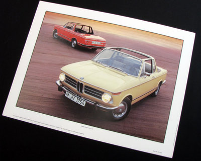BMW 2002 Baur convertible poster