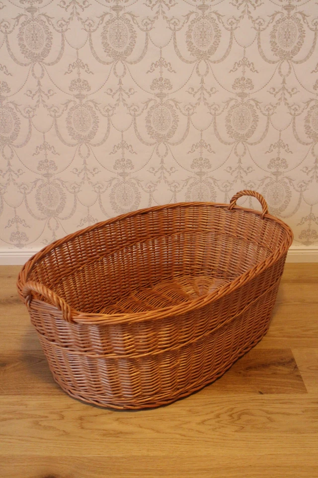 Wäschekorb 8 Varianten Weidenkorb Wäsche Aufbewahrungskorb Weide Wäschesammler - Bild 2 von 4