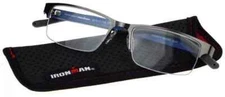 Foster Grant Reading Glasses IRONMAN IM1001 GRAY/BLUE Metal IronFlex 🌟NWT