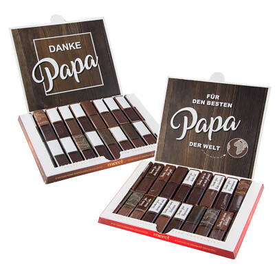 Aufkleber-Set passend für Merci Schokolade -Bester Papa- zum Vatertag