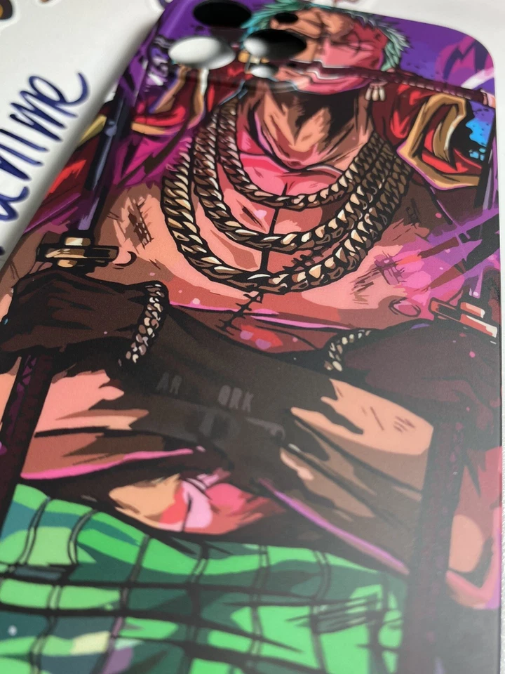 Funda para teléfono celular manga 12 Pro Max de una pieza Roronoa Zoro sombrero de paja piratas anime Foto 3 de 4