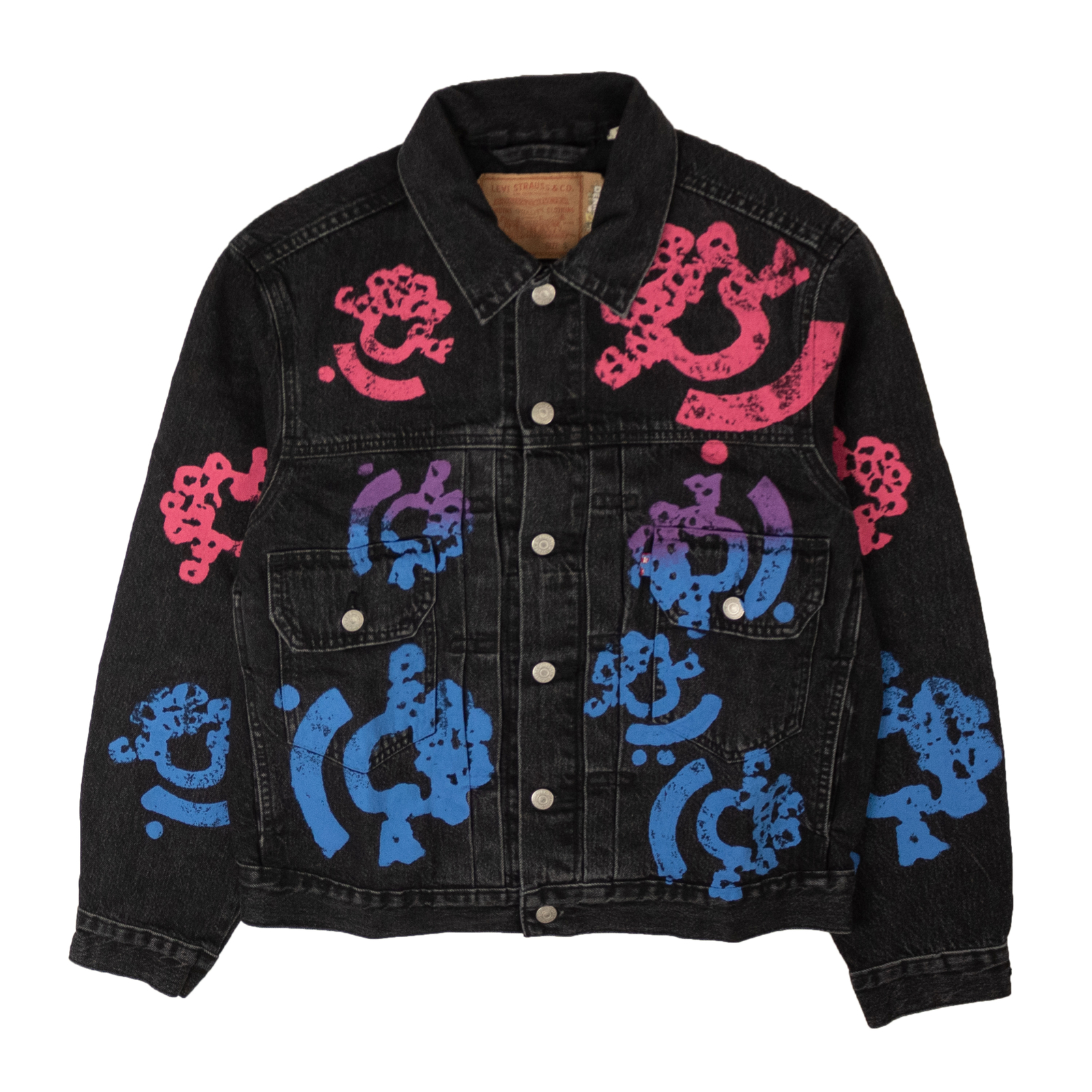 ДЖИНСОВАЯ куртка NWT DENIM TEARS Постиранная черная Bstroy Tears Type-2, размер M, 500 долларов США