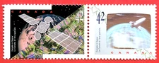 Canada Stamp #1442a (1441,1442) "Canada in Space" MNH 1992