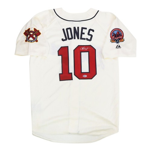 Chipper Jones auto 2006 Atlanta Braves 40th Anniversary Alt Ivory