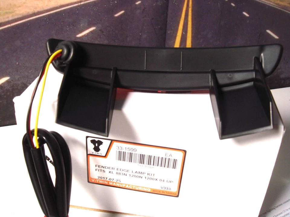 Kit de lámpara de freno LED borde guardabarros trasero Harley Sportster X N V-Twin 33-1599 Y3 Foto 4 de 4