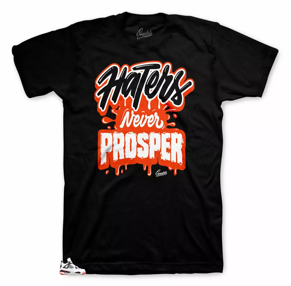Shirt Match Jordan 4 Bright Crimson Pale Citron Never Prosper Tee