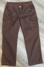 True Religion Jeans 108335 Men's Bracken Brown Cargo Pants Size 36