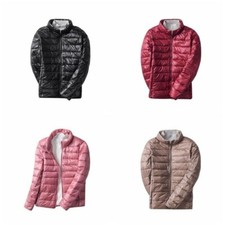 Femme Veste Matelassé Doudoune Brillant Chaud Hiver Rembourré Haut Extérieur