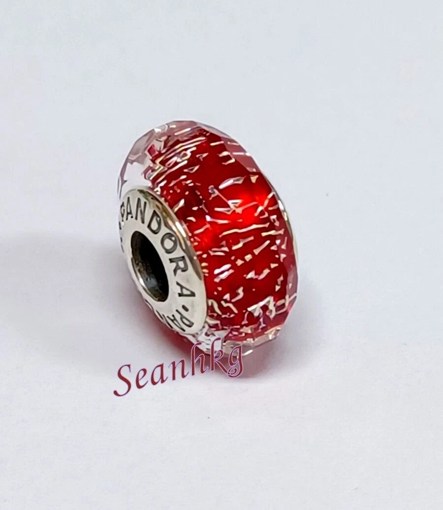Pandora red murano glass bead new arrivals
