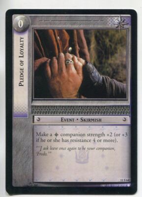 Herr der Ringe CCG Schatten 11S64 Treueversprechen