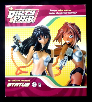 Dirty Pair Statue & Sketchbook New Sealed Dark Horse Adam Warren