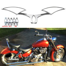 2x Side Mirrors For Honda VTX1300C VTX1300 VTX1800 Shadow Spirit VT750 VT1100 TN