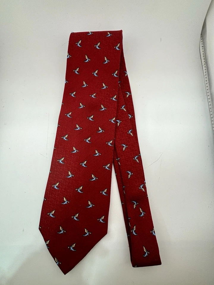 VTG ASSORTED LOT OF 3 Harrison Ford Silk Ties Made in Italy Dolphins, Scotty Dog Foto 2 de 4