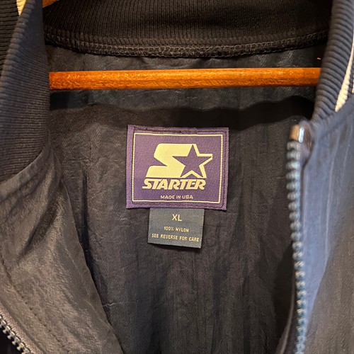 Vintage 80s BNY Mellon Starter Jacket XL Blue Pullover New York 90s Made in USA - Picture 8 of 10