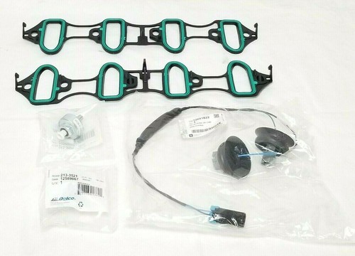 Knock Sensor With Harness Intake Manifold Gasket Kit Set For Chevrolet GM 5.3L - Foto 7