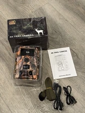 Trail Camera 36MP 4k Hunting Wildlife Cam Motion Activated 3 PIR Night Vision