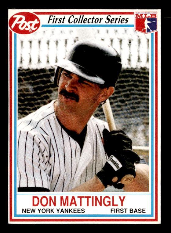 Don Mattingly #1 Baseball Cards 1990 Post Cereal trading card — raw and PSA graded price guide