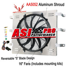 Fits 55-59 Chevy Gmc 3100 3200 3400 3500 3600 Truck Radiator Electric Fanshroud