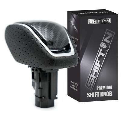 Black & Carbon Fiber Gear Shift Knob for Toyota Highlander Limited LE  2020-2025