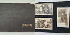 1916-19 antique PHOTO ALBUM bath me EDNA HALL boothbay bowdoin college wwi 365ph