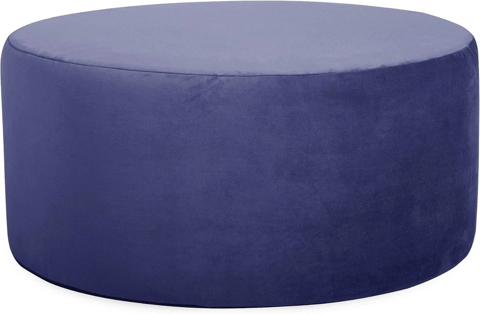 Howard Elliott Round Ottoman Replacement Cover Bella Royal 36" Universal - Image 3 of 3