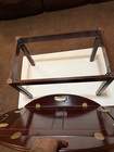 Vintage Bombay Company Oval Butler Tray Tea Table w Fold Up Side Handles — photo 6
