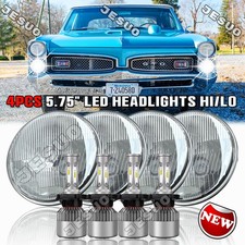 4pcs 5 3/4" 5.75" LED Headlights Halo HI/LO for Pontiac GTO Grand Prix Firebird