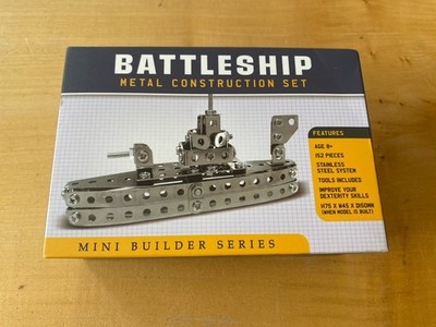 Metall Schlachtschiff Mini Builder Set Bausatz 3DToy SelfAssemble CoachHouse Neu